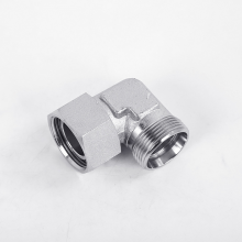 Hydraulic Fitting, H-Type Ferrule Transition Fitting, Male & Female Thread 90° Elbow (Model: 2D9), Stainless Steel thumbnail-4