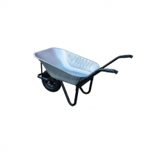 Industrial-Grade Construction Wheelbarrow - 0.7mm Galvanized Steel Frame, 90L Load thumbnail-5