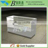 Wholesale Wood Glass Cell Phone Accessories Display Showcase With Drawer