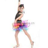 Luxury Good Quality Fringe Latin Dress Professional Latin Dance Costume Dress Kids Performance Wear thumbnail-2