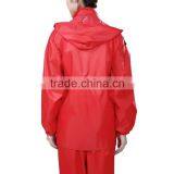 Customized Raincoat High Visible Reflective Tape Waterproof Breathable Raincoat Rainsuit With Pant thumbnail-4