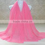 High Quality Autumn Winter Newest Hot Fix Rhinestuds Beaded Fashion Women Muslim Shawl thumbnail-6