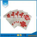 Custom Red Brand Adhesive Logo Label thumbnail-1