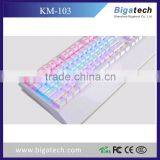 USB 7 Colors Colorful LED Illuminated Ergonomic Backlight Gaming Wired Mechanical Keyboard thumbnail-2