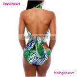 Retro Nautical Style Strappy Bikini thumbnail-4