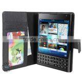 Stylish Flip Leather Case For BlackBerry Q30 Wallet Case For BB Q30 Case thumbnail-1