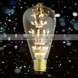 LED EDISONS STYLE BULB LIGHT DECORATION ST64/ST58/ST48 E26 E27 3/2WATT UK US CE ROHS UL