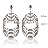 Hoops linked metal earring