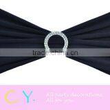 Spande Band With Diamond Buckle-Black