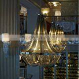 High Class Unique Project Modern Restaurant Lobby Decorative Suspension Chandelier Light thumbnail-5