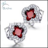 latest ruby earring, cupper zircon earrings, mini earrings