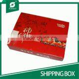 WAX-COATED CARDBOARD SHIPPING BOXES FOR PACKING FOOD WITH EMBOSSING LOGO thumbnail-2