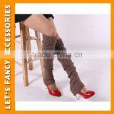 Japanese Women Winter Candy Color High Knee Leg Warmer Students Long Silk Stockings PGLW-0021 thumbnail-1