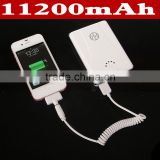 multi-functional mobile power bank 11200mAh Double USB Mobile Phone Power Supply Power Pack A118, High Capacity