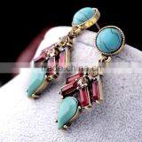Natural Kallaite Turquoise Dangle Earrings, Designer Earrings for Cute Girls thumbnail-5