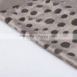 100% Polyester Knitting Soft Velvet Emboss Decoration Home Textile Fabric Brush Dot Pattern Cushion Fabric
