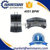 Fuwa 16T BPW Rear Axle Brake Shoe With OE Number 4551