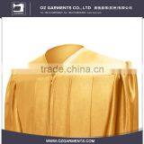 Unisex College Shiny Antique Gold Bachelor Graduation Gown thumbnail-2