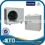 Induction heating home 4~10kw 230v air source heat pump split evi scroll compressor for cool room