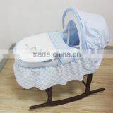 Baby Gift Basket Embroidery Baby Carry Moses Basket Moses Basket Stand Baby Wicker Moses Basket thumbnail-1