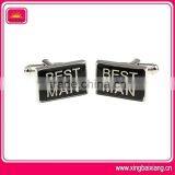 Simple Shaped Silver Business Cufflink Buttons thumbnail-1