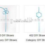 Different Color and Shapes Party Crazy Straw thumbnail-5
