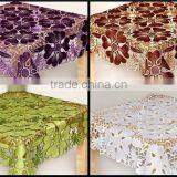 Embroidered Flower Modern Design Table Cloth