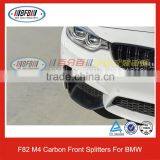 For BMW M Series F82 M4 Carbon Fiber Apron Auto Front Bumper Splitters thumbnail-6