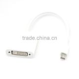 High quality super good white color 24+5 mini dp male to dvi female adapter