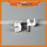 New Plastic Cable Clip Machine Drop Circle Cable Holder Clip With Nail 5mm thumbnail-2