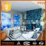 China Wholesale Grade A Ocean Blue Semi Precious Gemstone Agate Stone Slabs thumbnail-5