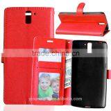 Cell Phone PU Leather Flip Card-slot Case for OnePlus 1 thumbnail-2