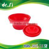 Kitchenware BPA Free Non-toxic Folding Design Silicone Baby Bowl thumbnail-1