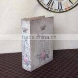 Cheap Wholesale Unfinished Wooden Craft Boxes Book Shaped Gift Box
