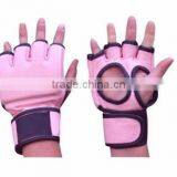 Top Quality PU MMA Custom Printed Leather Gloves, Prop-up Wrist MMA Training Hand Gloves