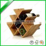 New Design 3 Bottle Bamboo Wine Glass Rack thumbnail-4
