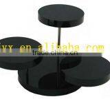 Black Acrylic Set Jewelry Display Stand Risers