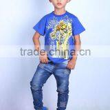 New 2016 Latest Design in Store Led Flashing Lights up Boys Bee t Shirt With 100% Cotton Fabric and Cartoon Logo thumbnail-2