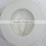 New Cheap Fashion Wholesale Striped White Paper Panam Customized Unisex Straw Hat thumbnail-3