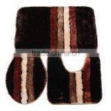 100%Polyester Shaggy 3PCS Bath Mats Set With Modern Design