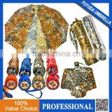 High Quality Mix 12 Designs 22inch 10k 3 Fold Satin Leopard Print Umbrella thumbnail-1