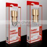 Multi-function Dual Car Charger,Metal Matte USB Port Fast Electronic Charger thumbnail-3