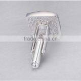 Yiwu Factory Wholesale Copper Metal Enamel Crystal Cufflinks for Men Shirts Cuff Link thumbnail-5