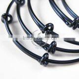 65mm Diameter Dark Blue Brass Simple Adjustable Wiring Bracelet for Beading DIY Jewelry Supplies 1900047 thumbnail-2