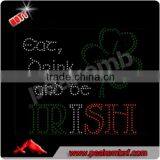 Hotfix Motif Eat Drink Irish Transfer for Dancewear and Footwear