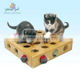 Pet Furniture for Cat Toy Pick A Prize Toy Box With 2 Toys/ Wooden Cat Toys/ Pet Furniture thumbnail-1