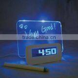 Writable Message LED Alarm Clock