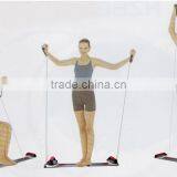 Indoor Fitness Equipment Exercise Body Fitness Deck Push up Bar With Resistance Rope Exerciese thumbnail-1