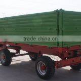 Hot Sale Euro Style Tractor Use Hydraulic 8 Tons,heavy Duty Farm Tipping Trailer, Rear and Side Tipping With CE thumbnail-4