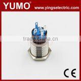 LA19 Series IP65 5 Pin Terminal 5A/250VAC Stainless Metal Push Button Connector Metal Push Button Insert Shell thumbnail-4